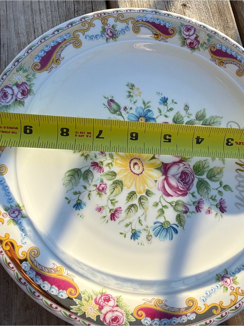 Vintage Limoges France “Bonbon” Floral Serving Bowl Plate Hand Decorated - Picture 10 of 13